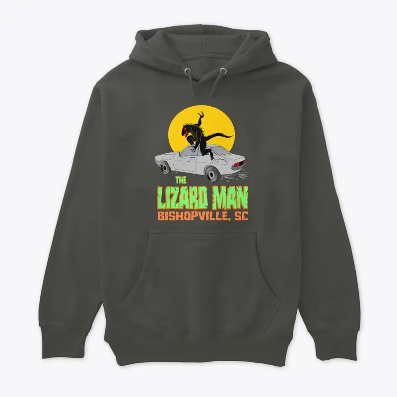 LIZARDMAN on CAR pullover hoodie