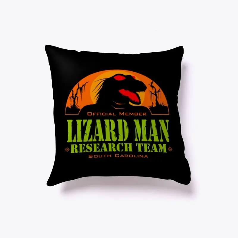 LIZARD MAN RESEARCH TEAM PILLOW