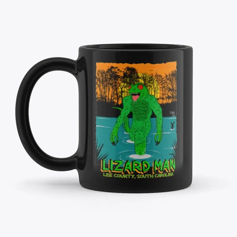 LIZARD MAN AT SUNSET MUG